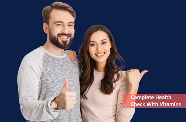 complete health check with vitamins