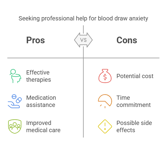 Seeking professional help for blood draw anxiety