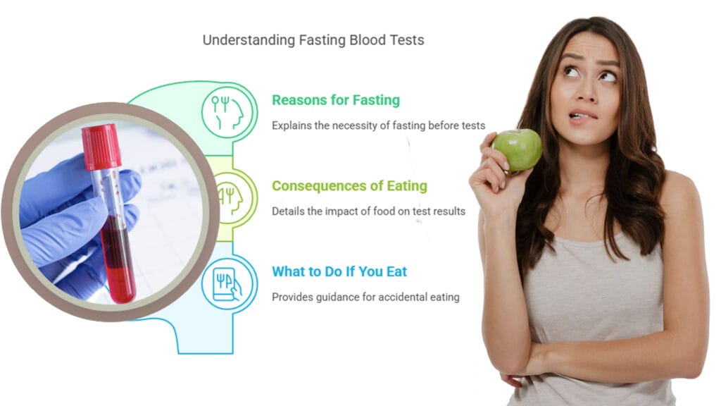 What happens if you eat before a fasting blood test?