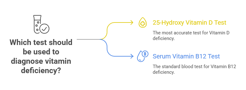 Which test should be used to diagnose vitamin deficiency?