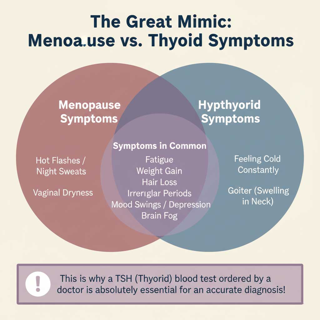The Great Mimic: Menopause vs. Thyroid Symptoms