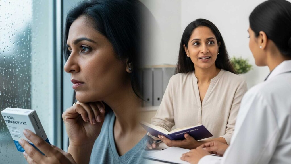 Are at-home hormone blood tests reliable for menopause diagnosis?