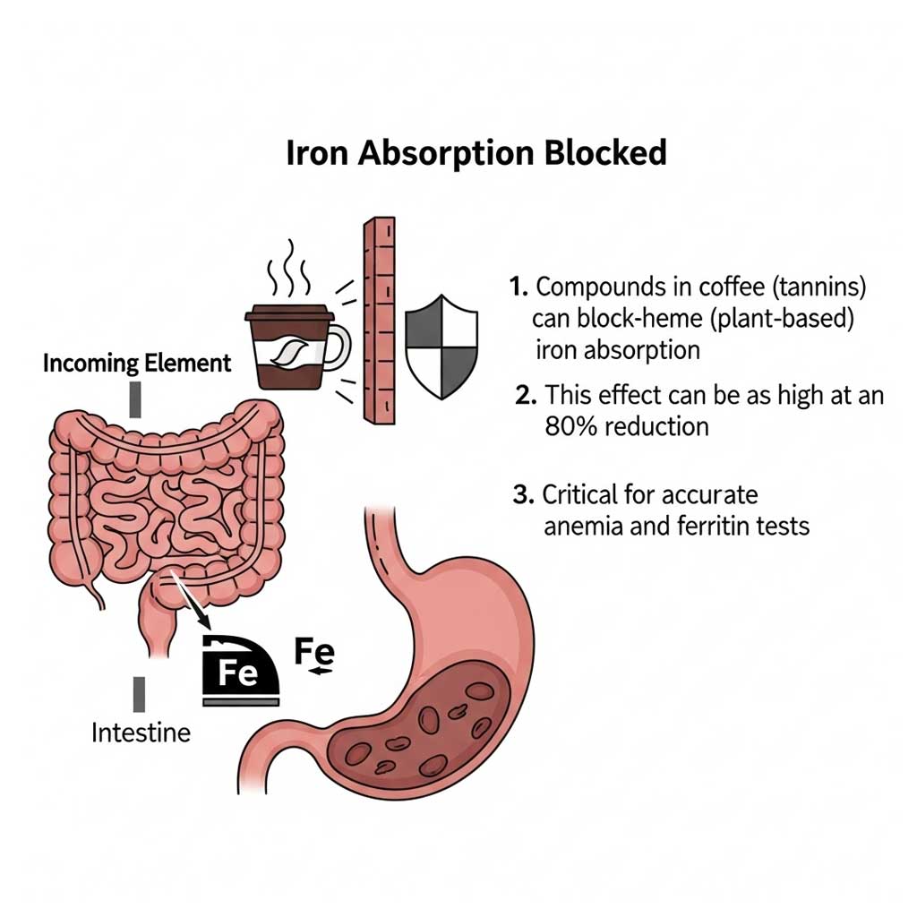 Coffee's Hidden Effect: Iron Absorption Block
