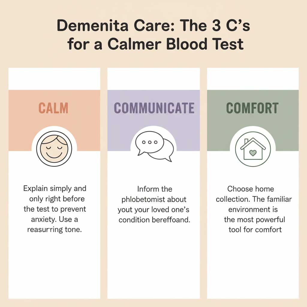 Dementia Care: 3 C's for a Calmer Blood Test.