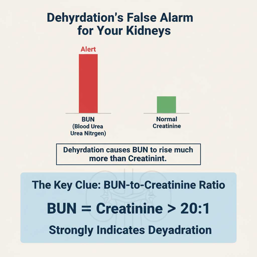 Kidney Tests on High Alert: The Dehydration Signal