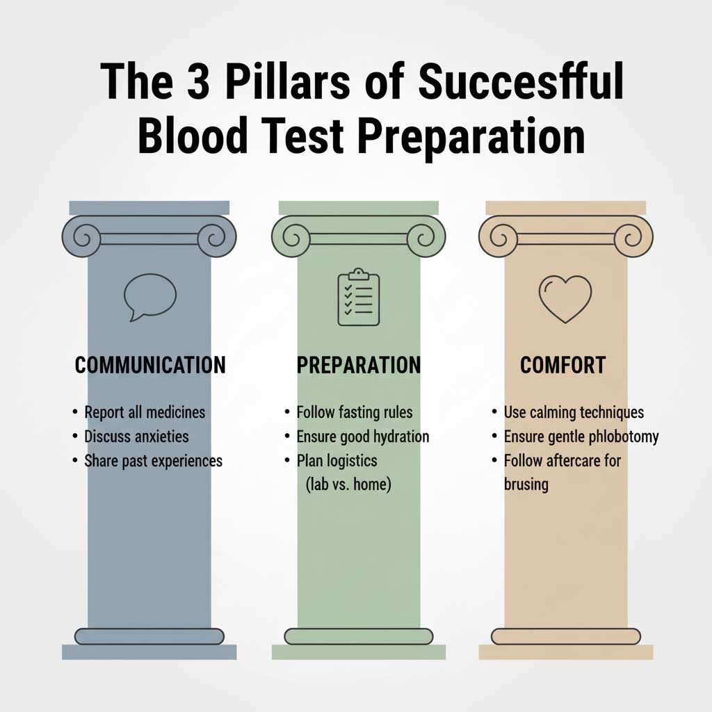 The 3 Pillars of a Successful Blood Test for Seniors.
