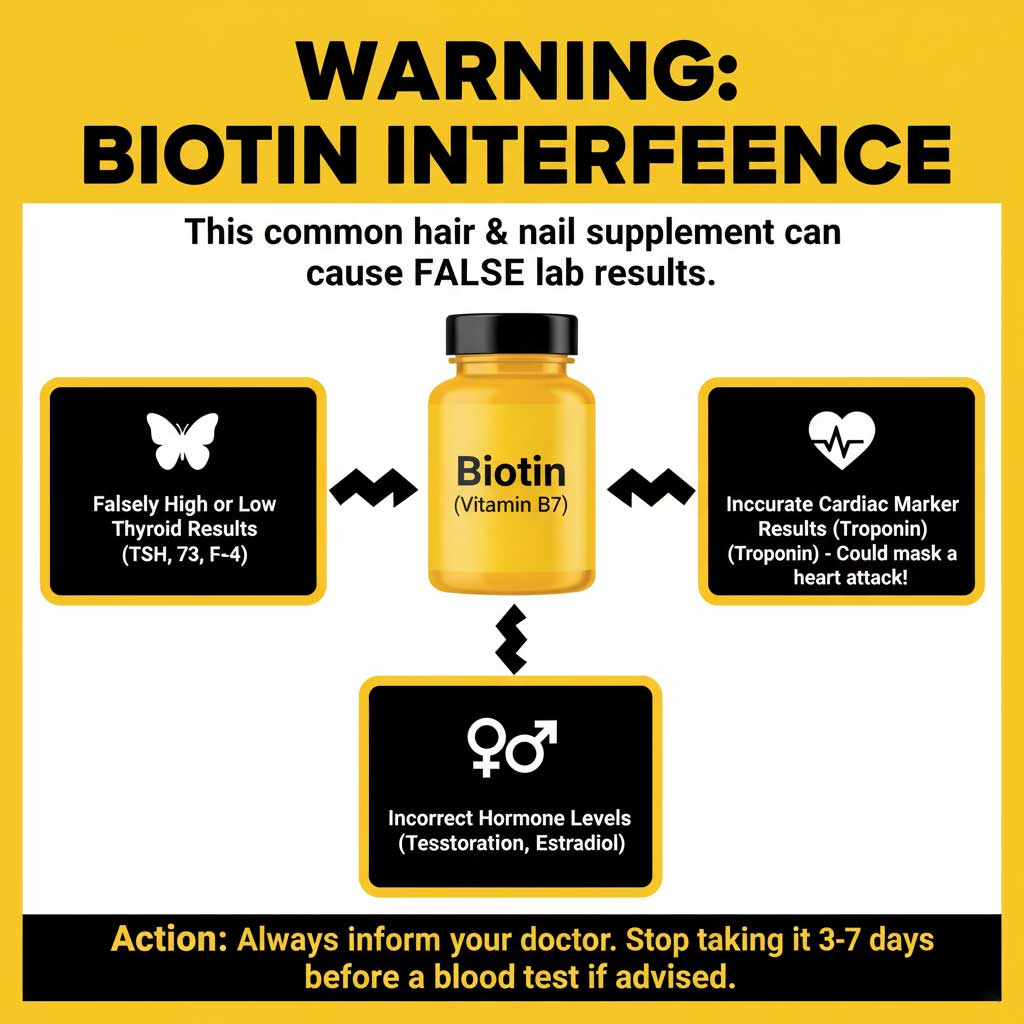 The Biotin Warning: How a Popular Supplement Can Skew Critical Test Results.