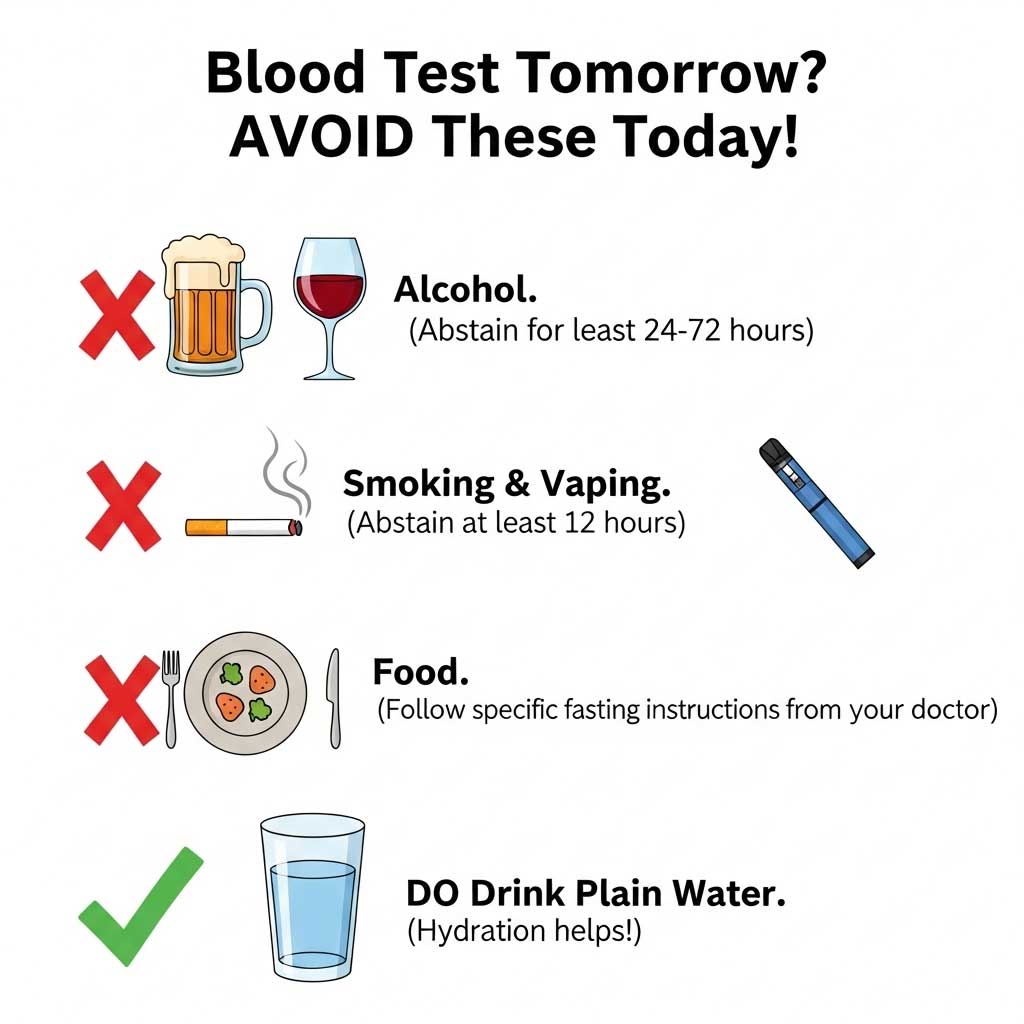 Your Pre-Test Checklist: What to Avoid