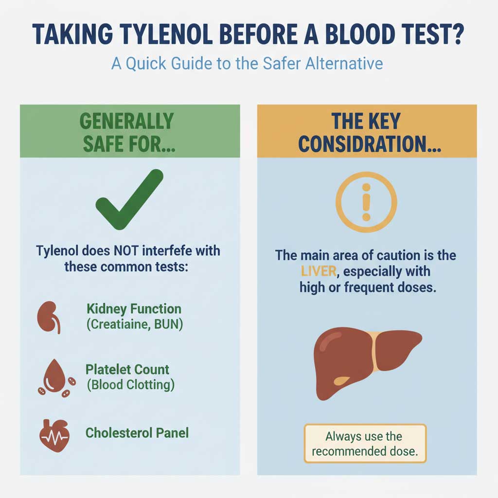 Tylenol Before a Blood Test: The Quick Verdict