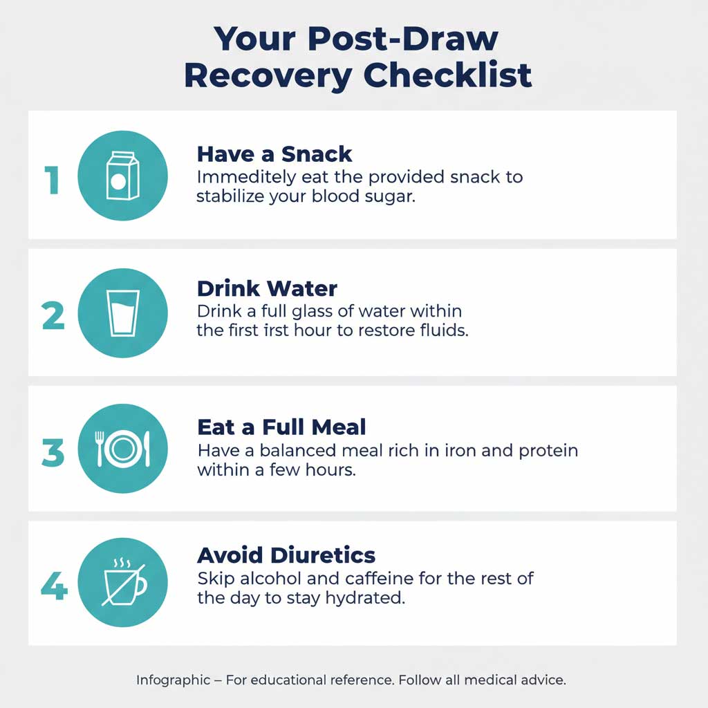 Your 4-Step Post-Blood Draw Checklist