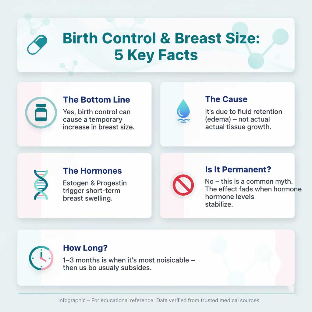 Birth Control & Breast Size: The 5 Key Facts
