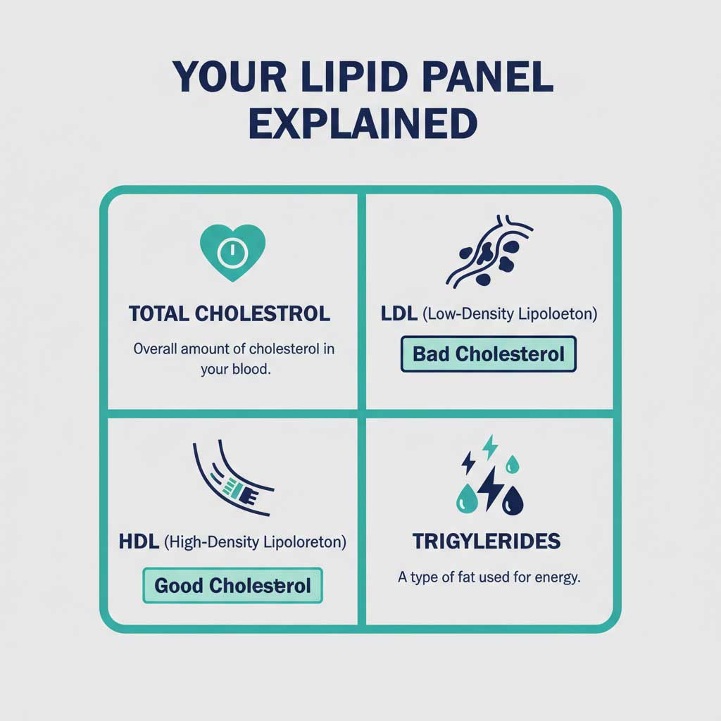Understanding Your Cholesterol Test: The 4 Key Numbers