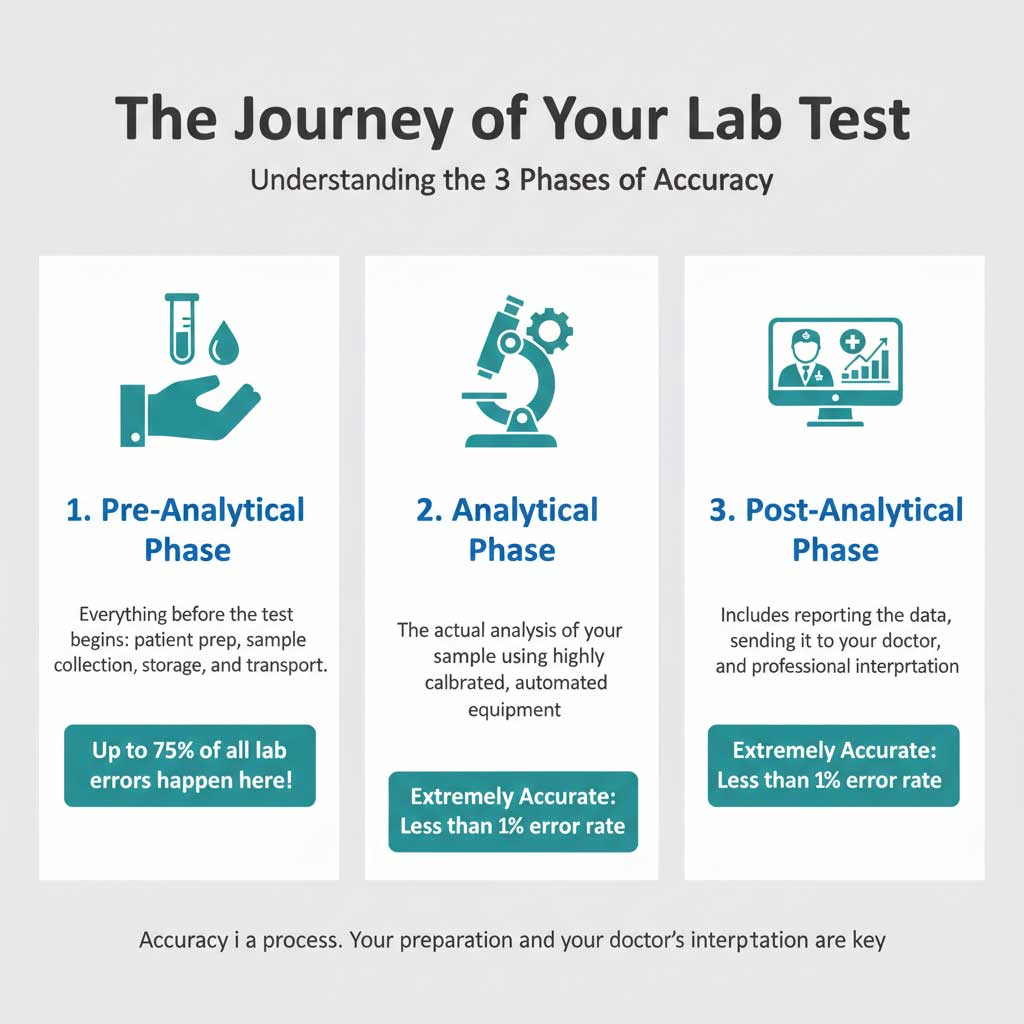 The 3 Phases of Your Lab Test: Where Errors Can Happen