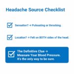 How do you know if your headache is from blood pressure versus other causes?