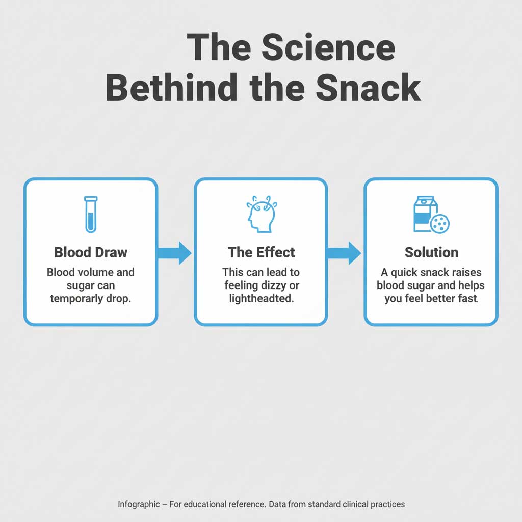 Why Labs Provide Juice and Cookies After a Blood Draw