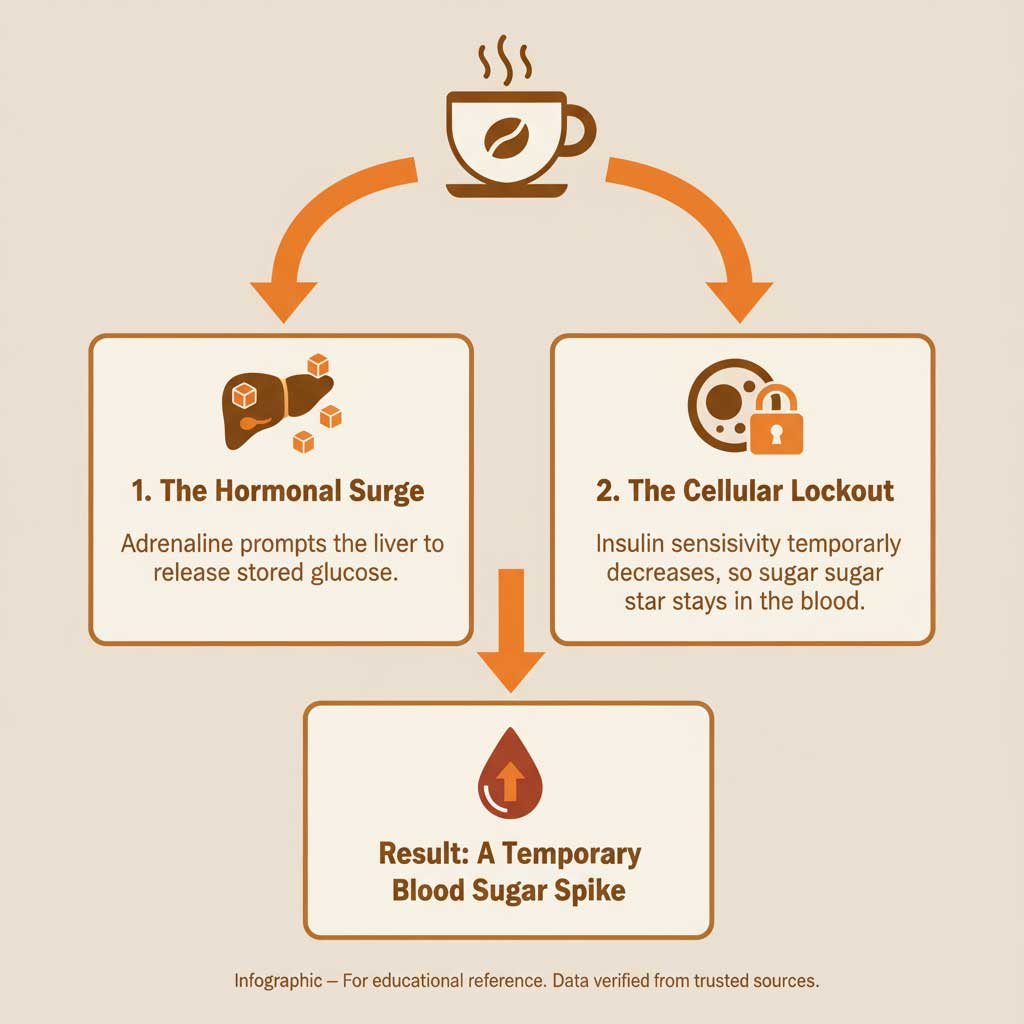Caffeine's Two-Pronged Effect on Blood Sugar