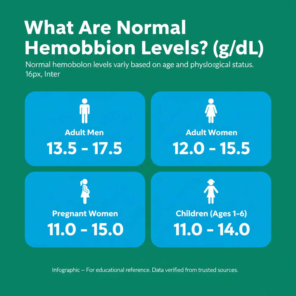Normal Hemoglobin Levels by Demographic