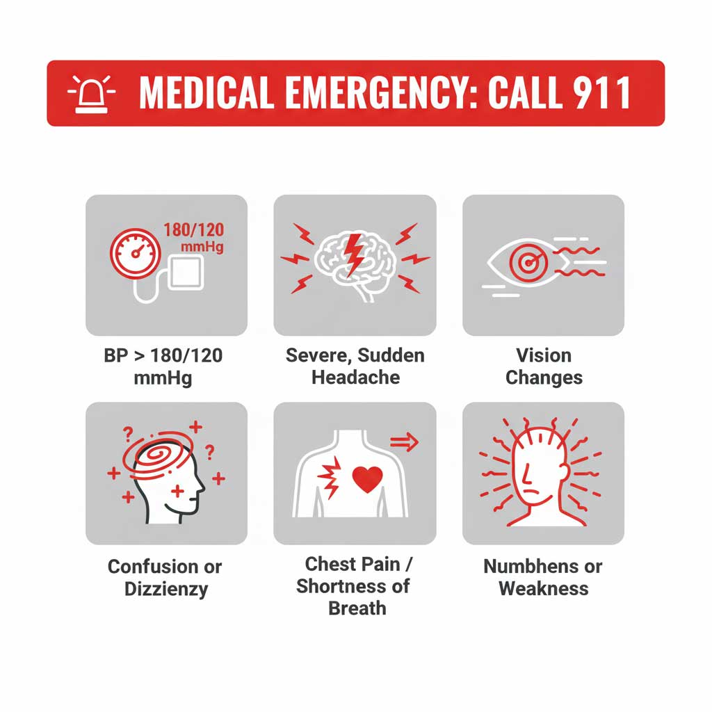 Red Alert: Hypertensive Crisis Emergency Signs
