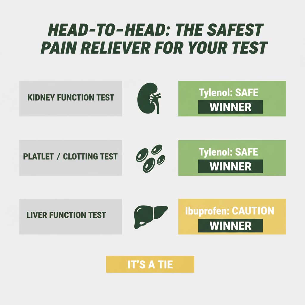 The Winner's Circle: Advil vs. Tylenol for Your Labs
