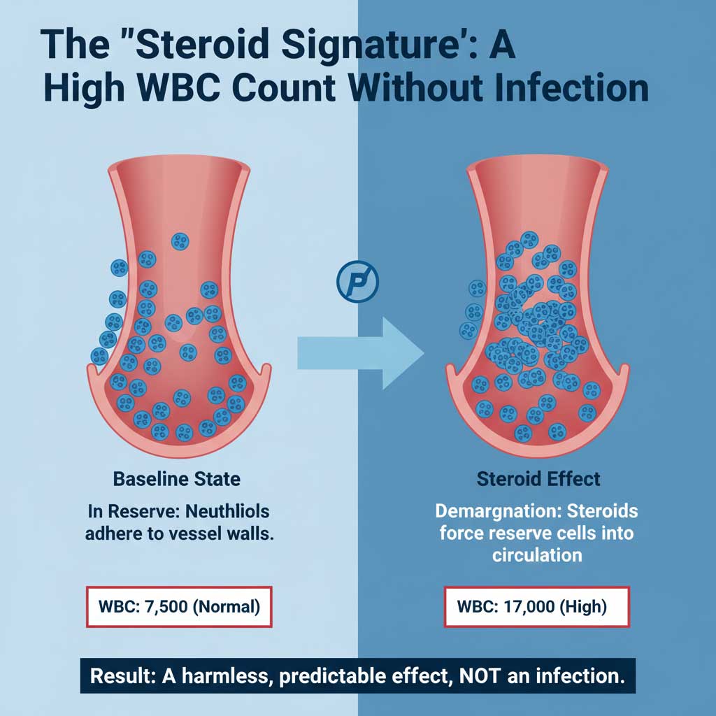 A Clinician's Insight: Decoding the Steroid Signature on a CBC