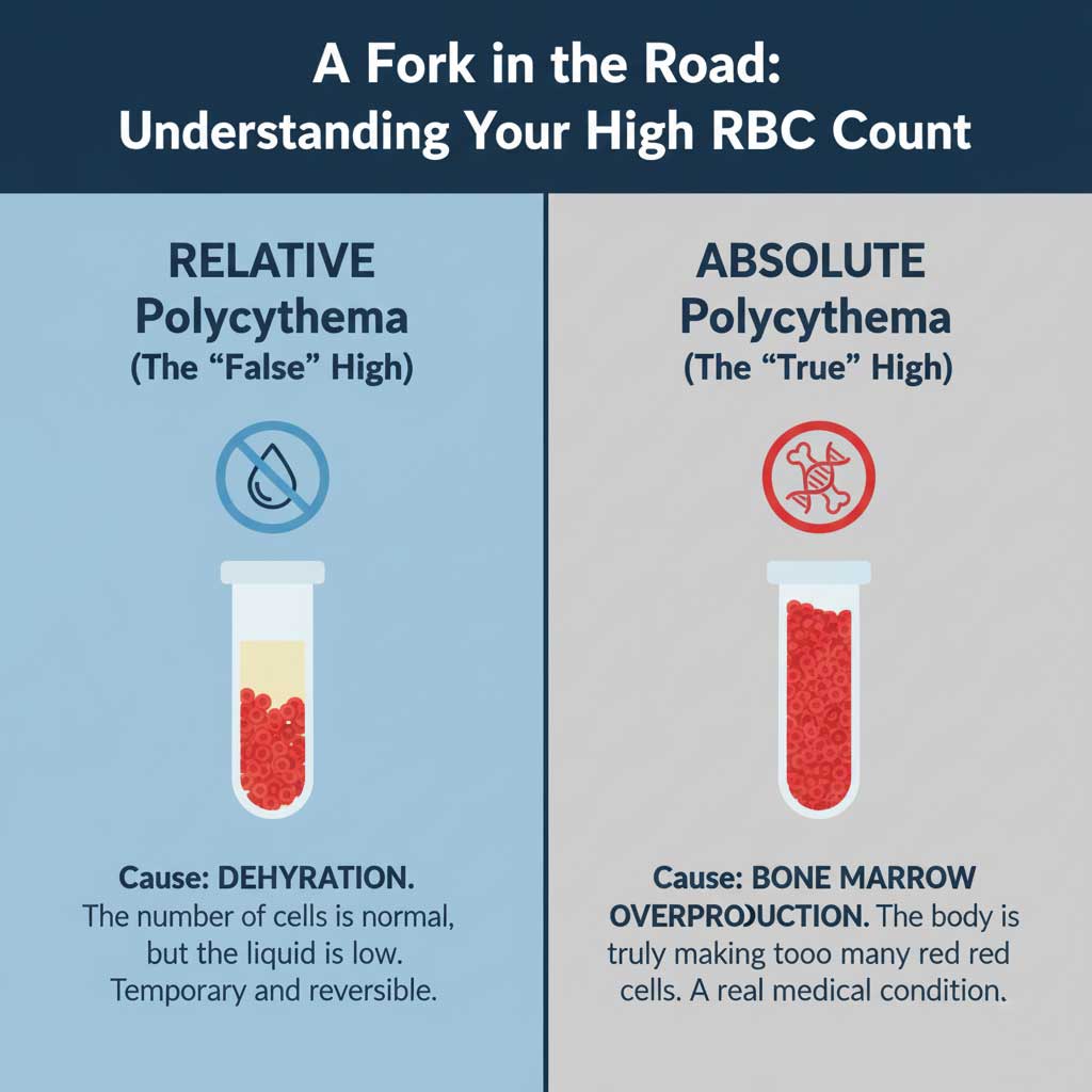 The Clinician's Dilemma: Relative vs. Absolute Polycythemia