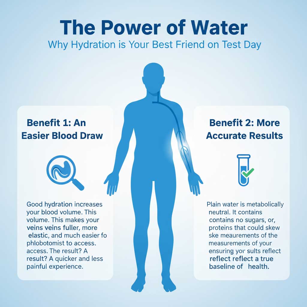The Power of Water: Why Hydration is Key for Your Blood Test
