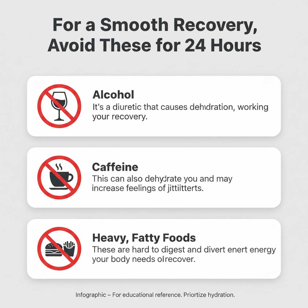 Foods and Drinks to Avoid After a Blood Draw