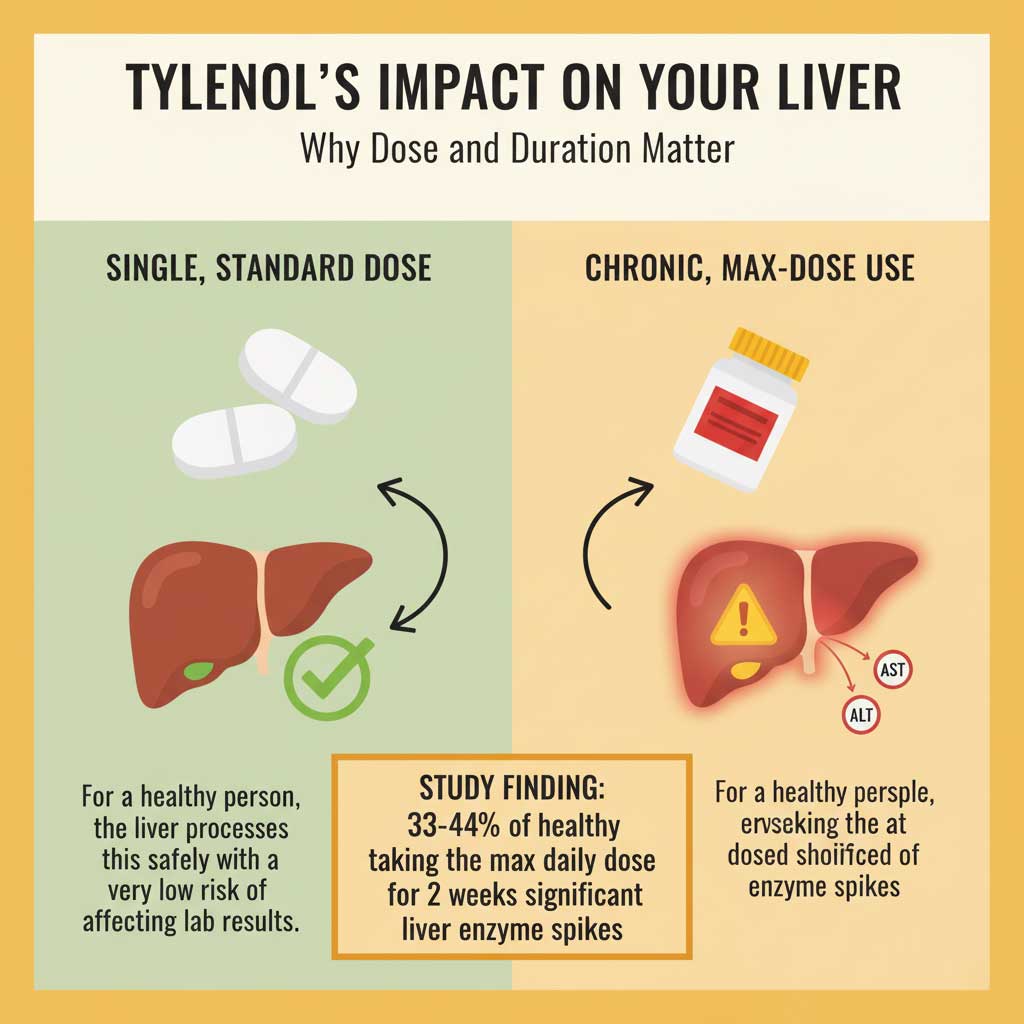 The Liver & Tylenol: A Dose-Dependent Risk