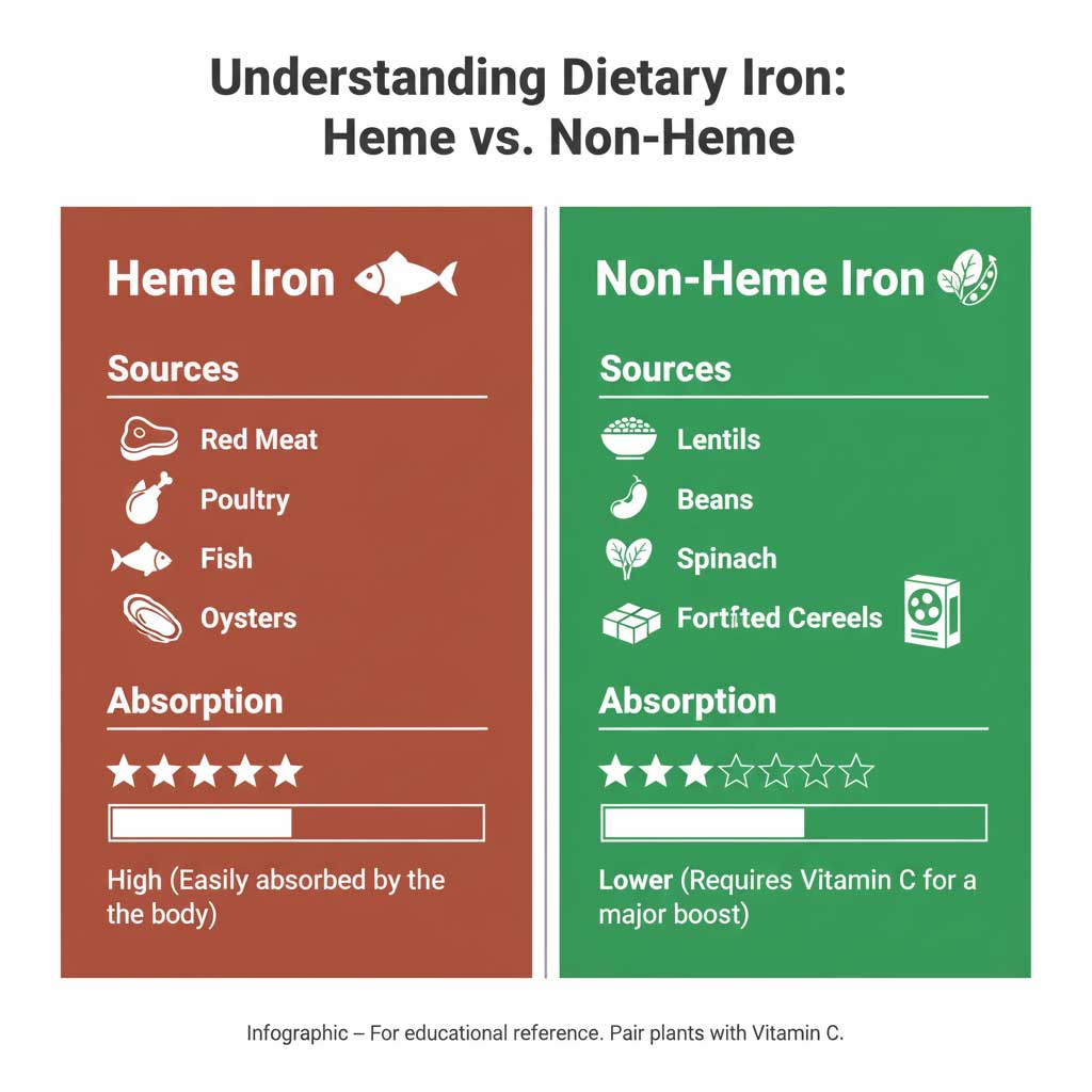 Heme vs. Non-Heme Iron: An Absorption Guide