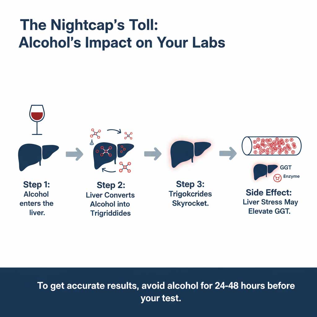 Alcohol's Hidden Lab Effect: Triglycerides & Your Liver