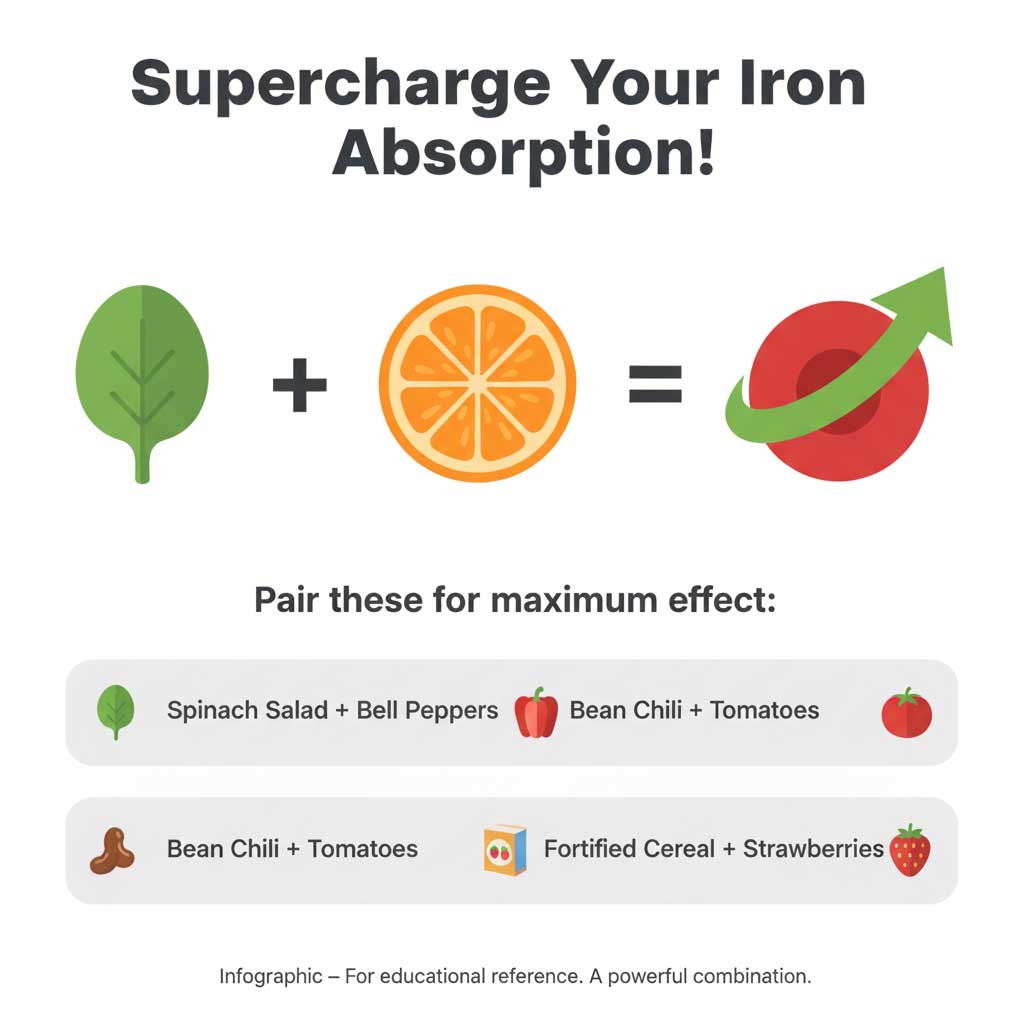 The Power Pairing: How Vitamin C Boosts Iron Absorption
