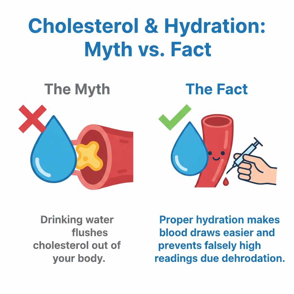Hydration and Cholesterol: Myth vs. Fact