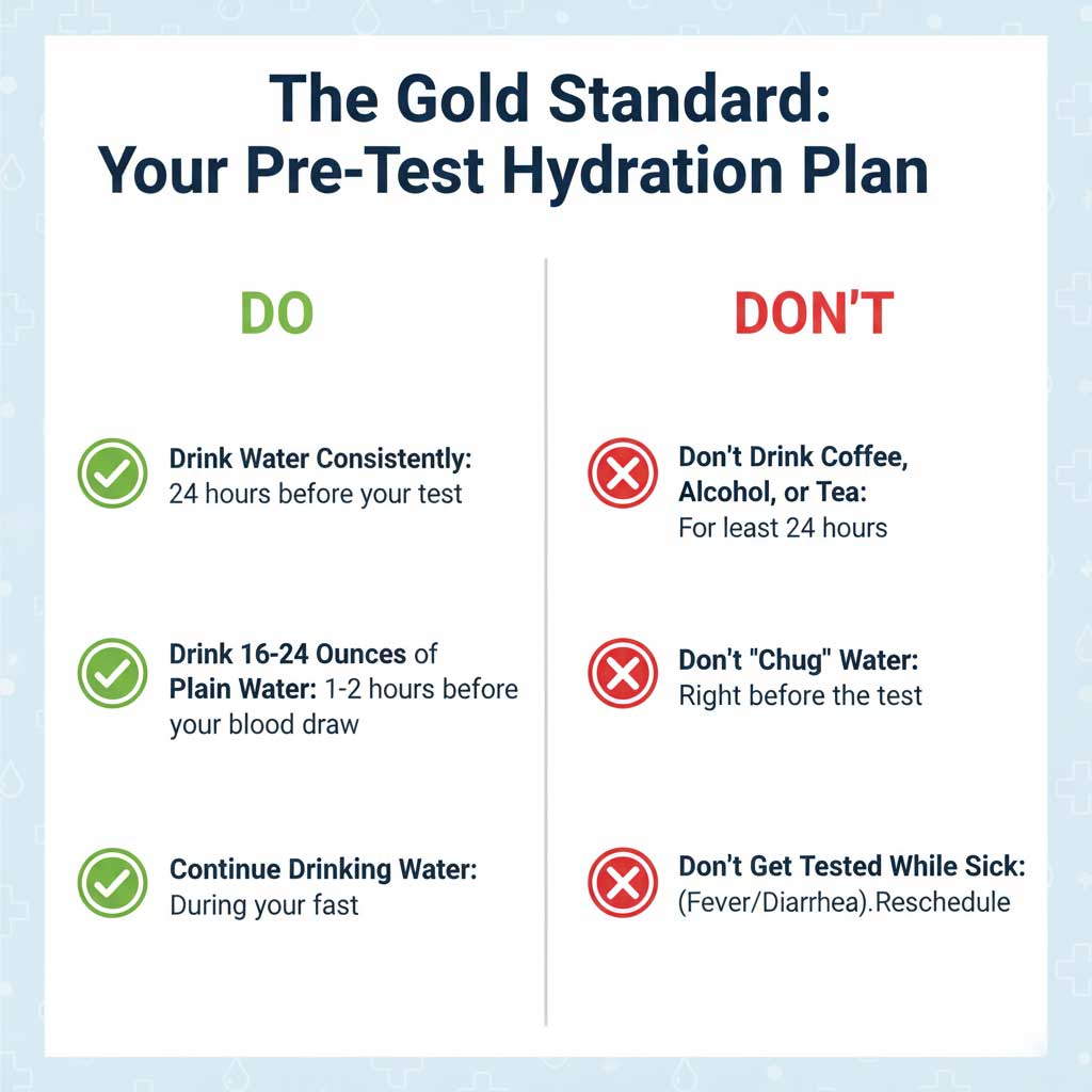 Your Proactive Plan: The Gold Standard for Pre-Test Hydration