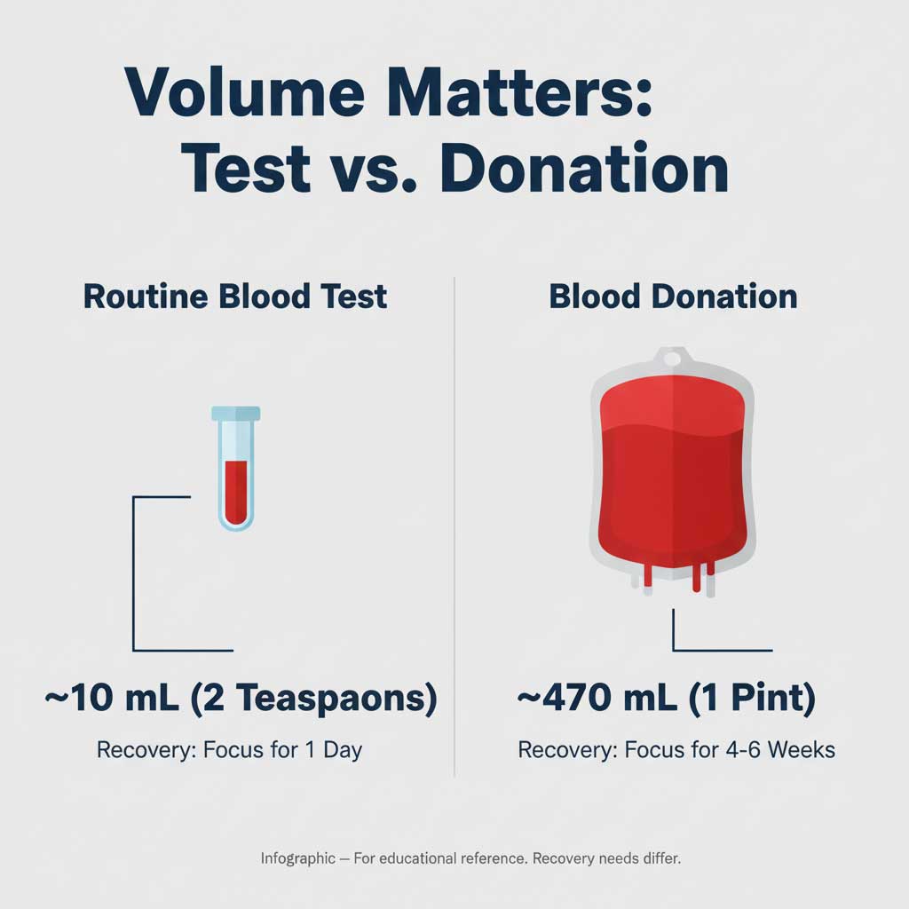Blood Test vs. Blood Donation: A Visual Comparison