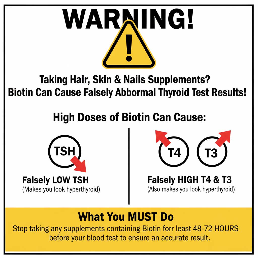 WARNING: Biotin Can Skew Your Thyroid Test Results