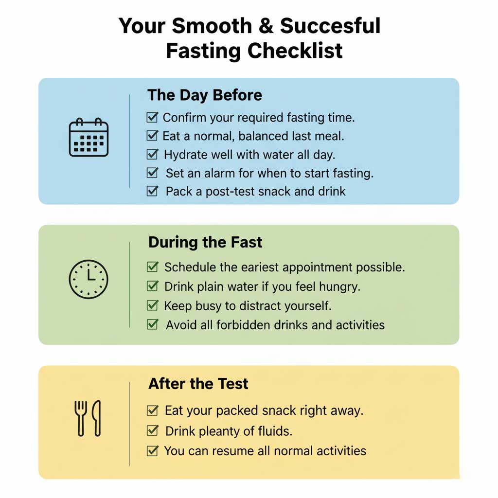 Your Fasting Blood Test Checklist
