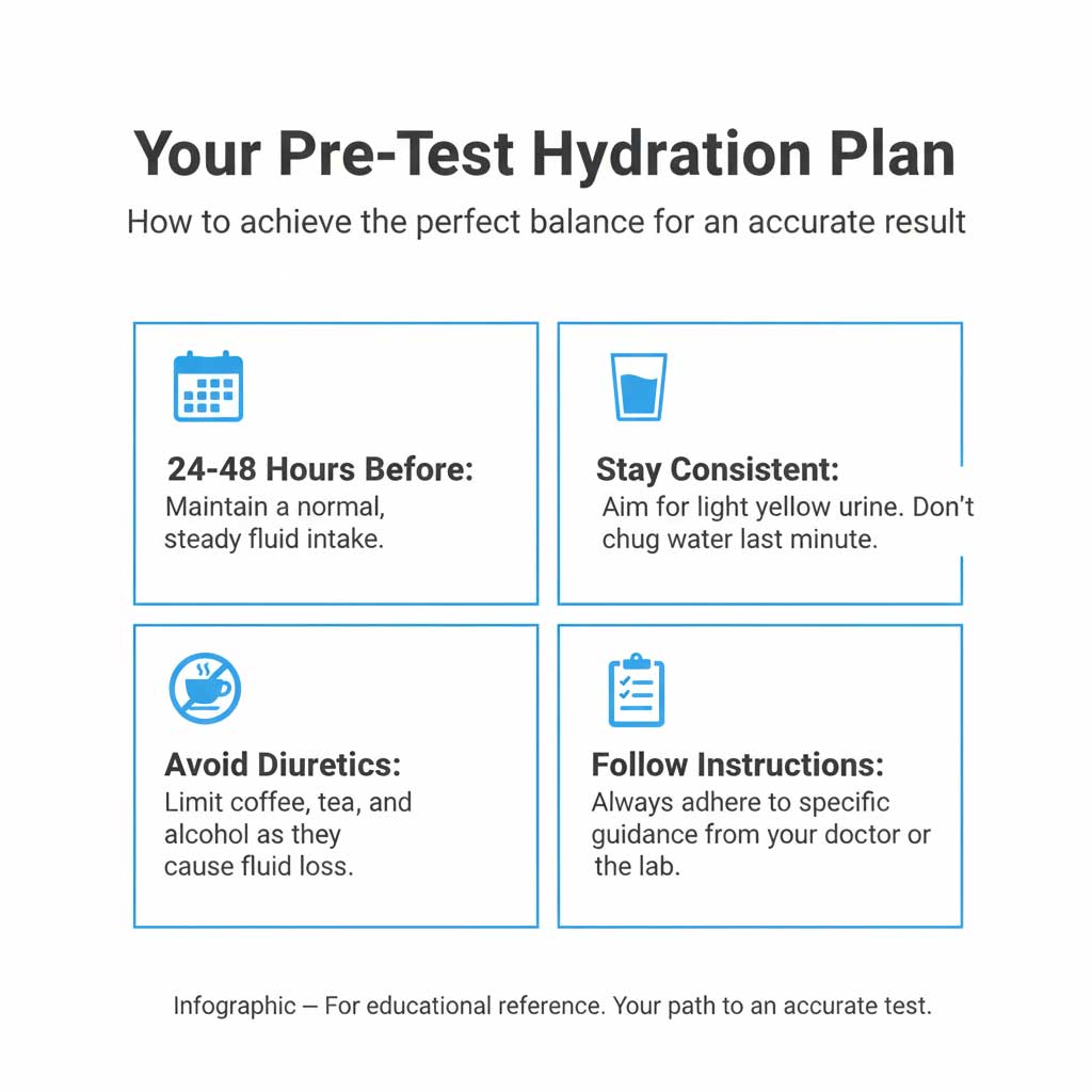 The Pre-Test Hydration Plan: Aim for Balance