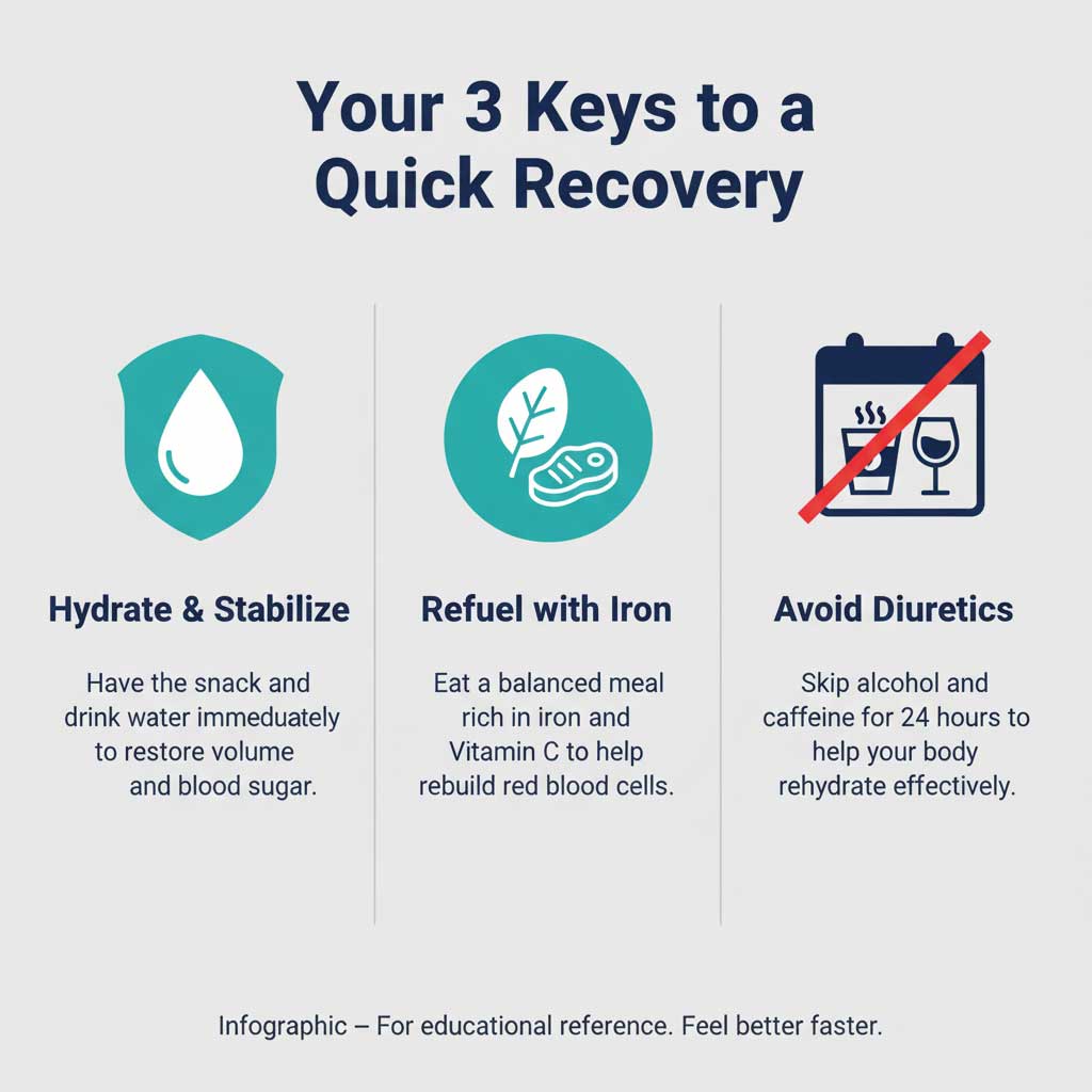Top 3 Takeaways for Post-Blood Draw Recovery