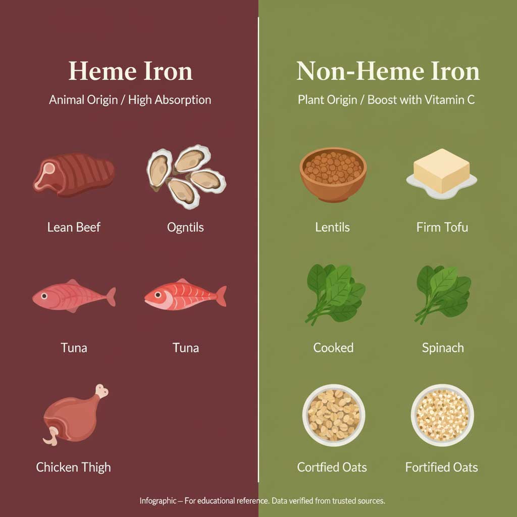 The Two Paths of Iron: A Visual Food Compendium