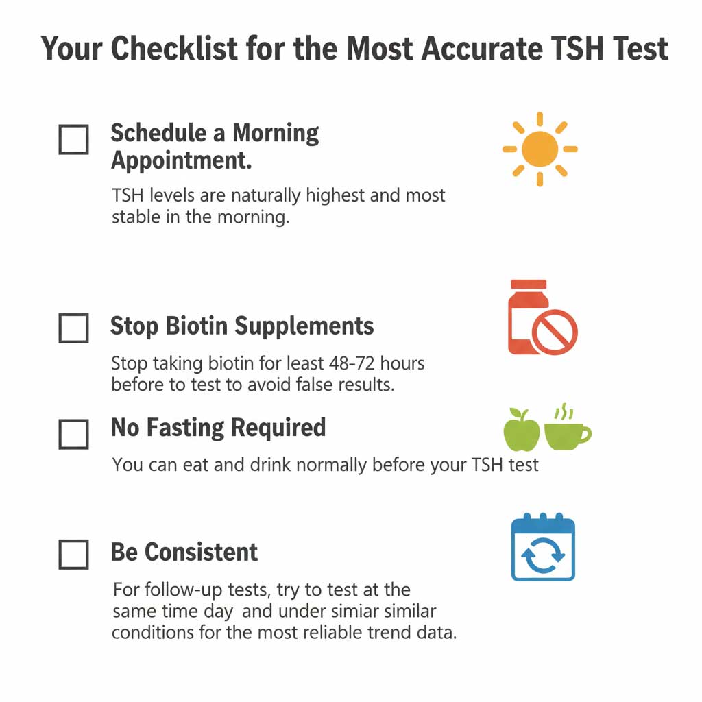 Your TSH Test Day Checklist