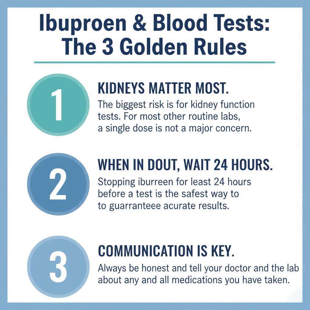 Your Ibuprofen & Blood Test Cheat Sheet