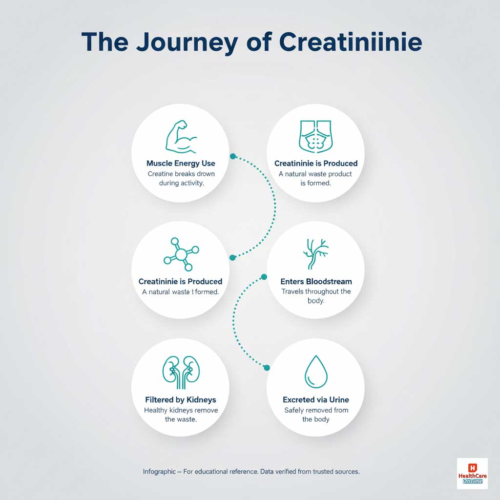 The Journey of Creatinine: From Muscle to Filter