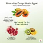 Which fruits increase platelet count the fastest?