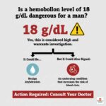 Is a hemoglobin level of 18 g/dL dangerous for a man?