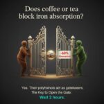 Do tea and coffee really block iron absorption—and by how much?