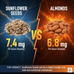 Are almonds or sunflower seeds better for vitamin e?