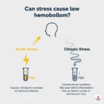 Can stress cause low hemoglobin?