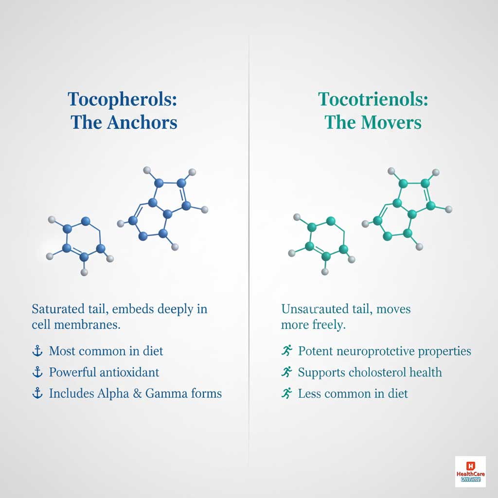 The Two Families of Vitamin E