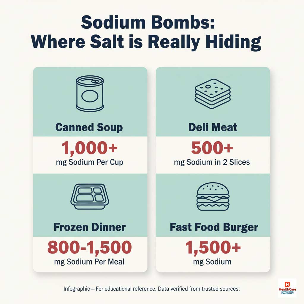 Sodium Bombs: Top 4 Sources of Hidden Salt