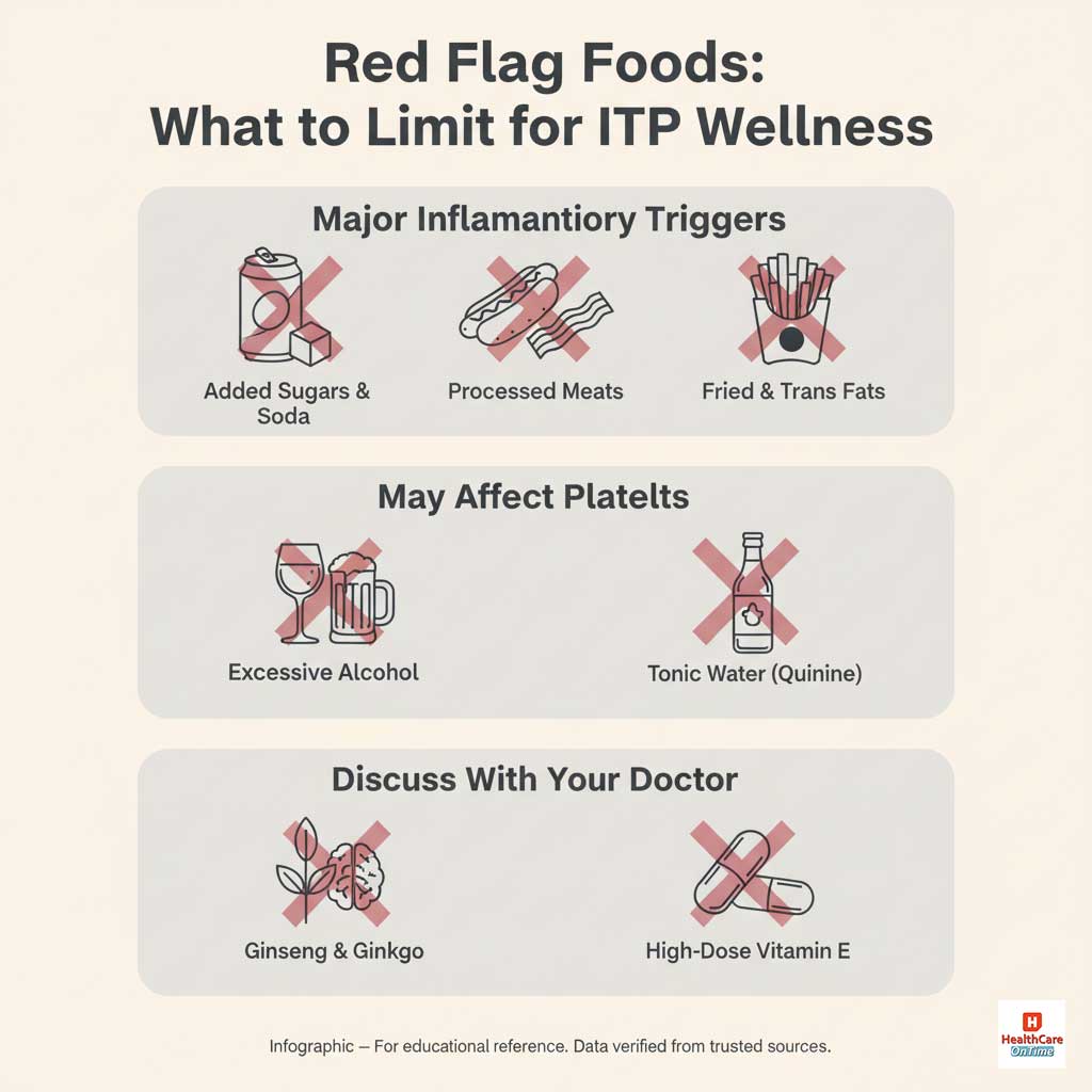 Red Flag Foods: What to Limit on Your ITP Diet